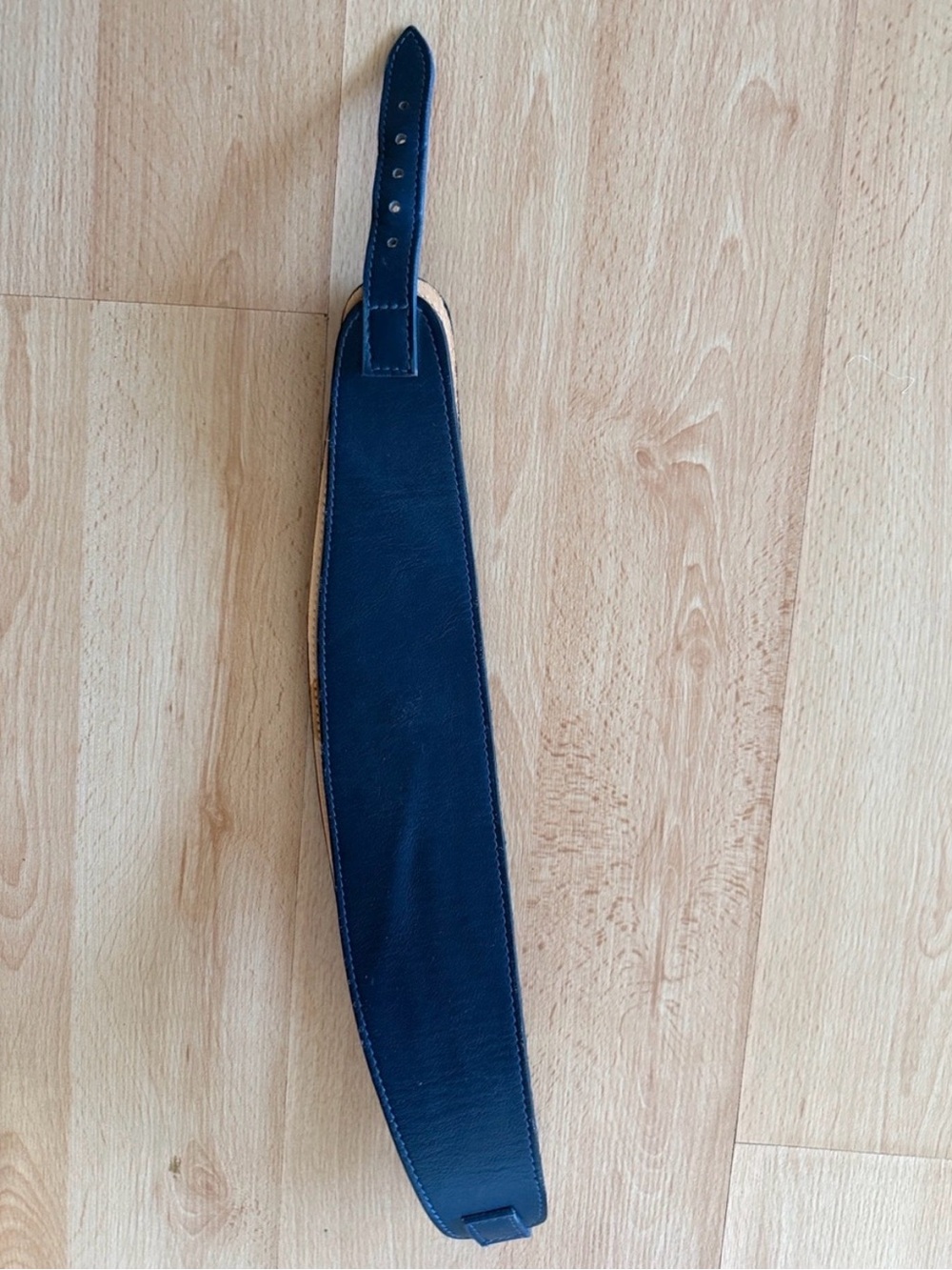 Brave Structured Wide Leather Waist Belt – Deep Navy | Made in Canada - Picture 9 of 10